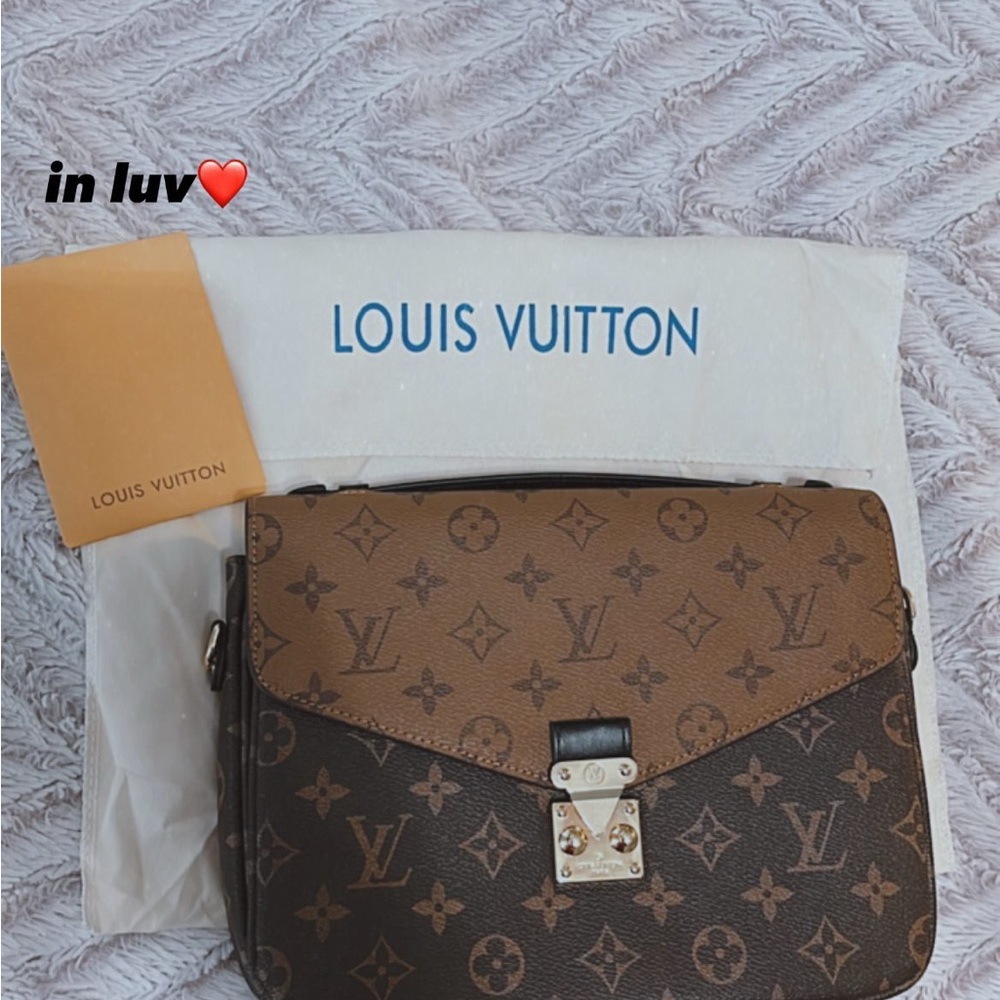 Louis Vuitton Brown and Tan Monogram Satchel